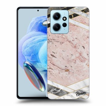 Hülle für Xiaomi Redmi Note 12 4G - Pink geometry