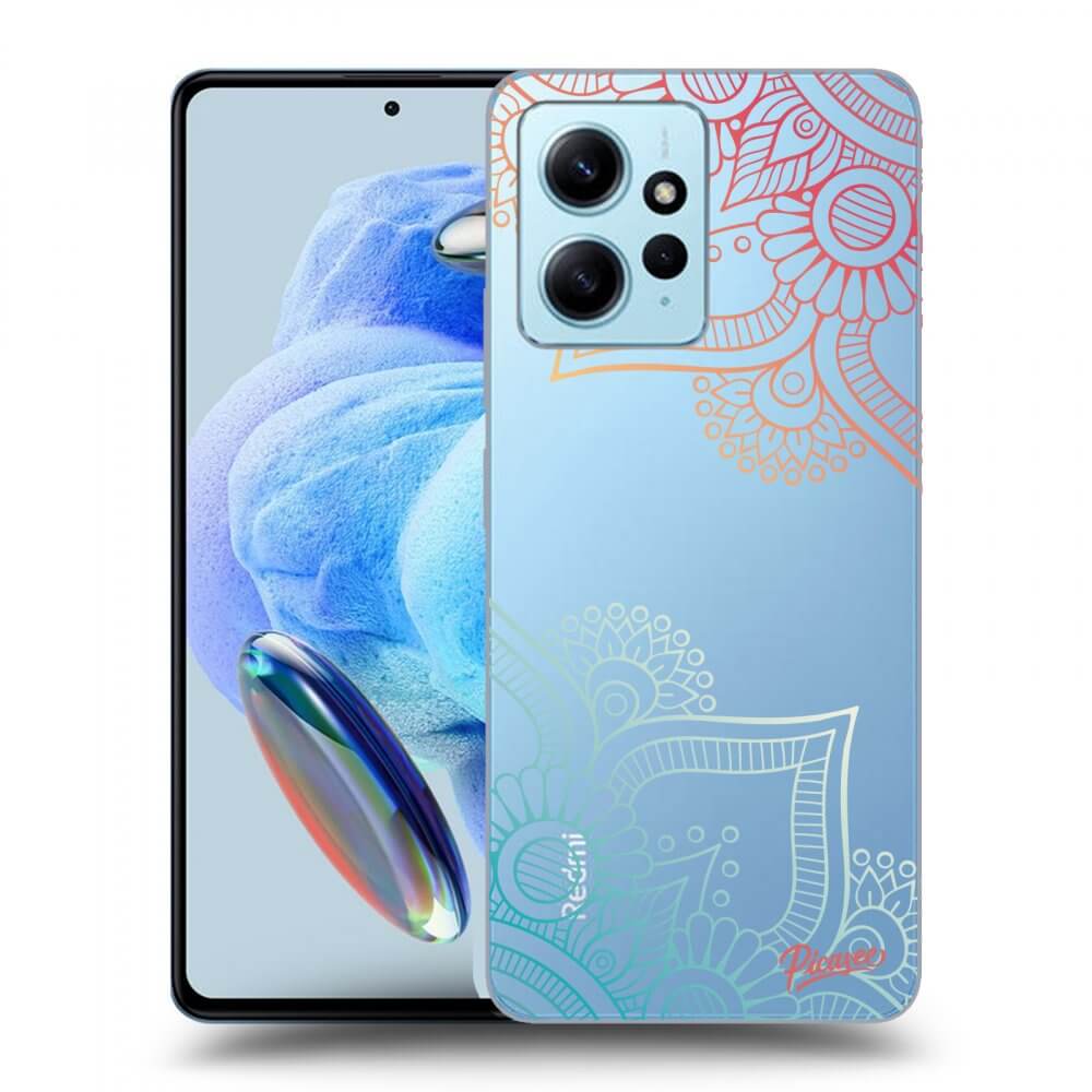 Picasee Xiaomi Redmi Note 12 4G Hülle - Transparentes Silikon - Flowers pattern