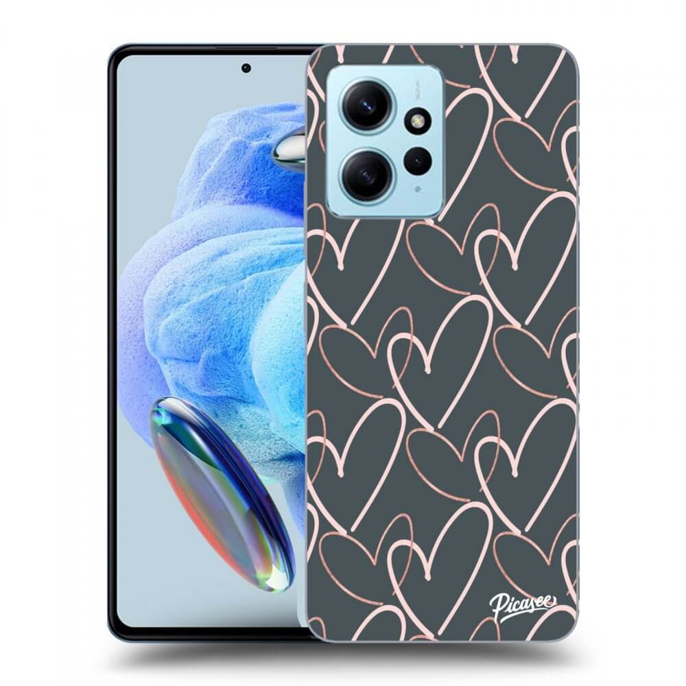 Picasee Xiaomi Redmi Note 12 4G Hülle - Transparentes Silikon - Lots of love