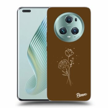Picasee ULTIMATE CASE für Honor Magic5 Pro - Brown flowers