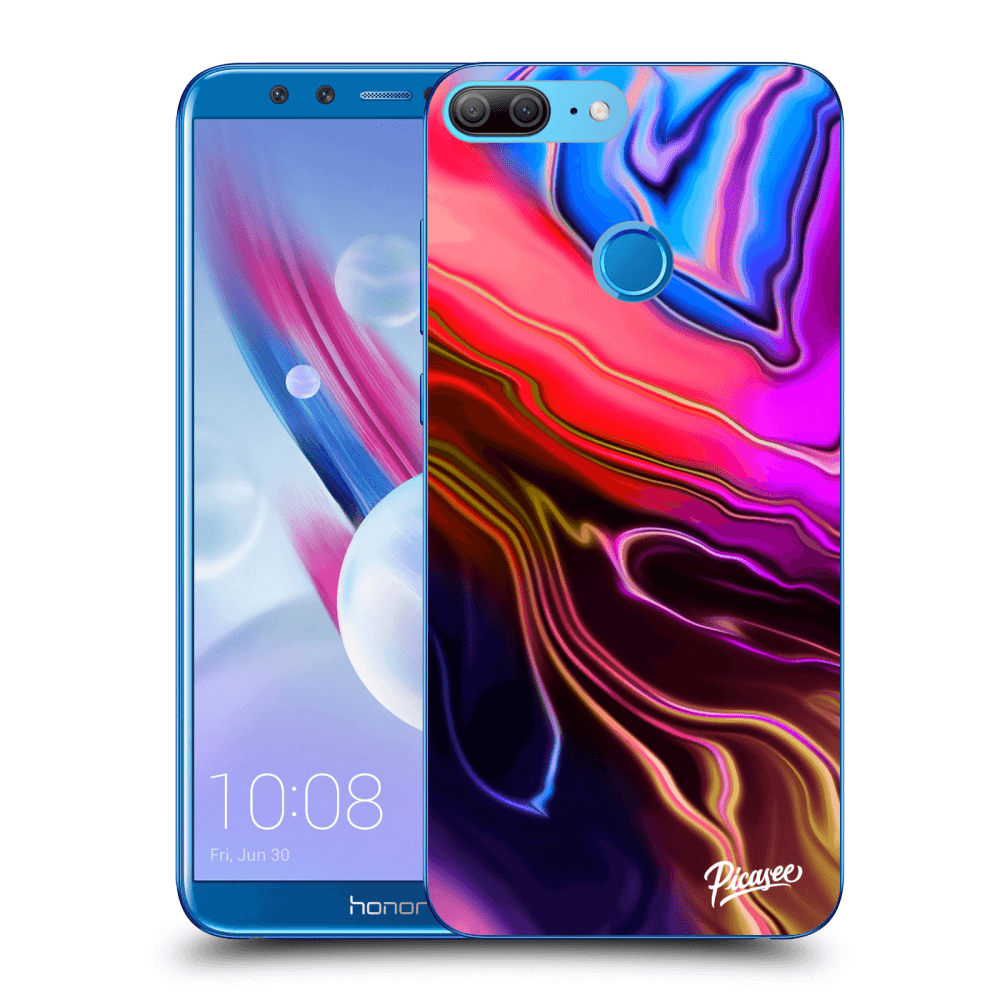 Picasee Honor 9 Lite Hülle - Transparentes Silikon - Electric