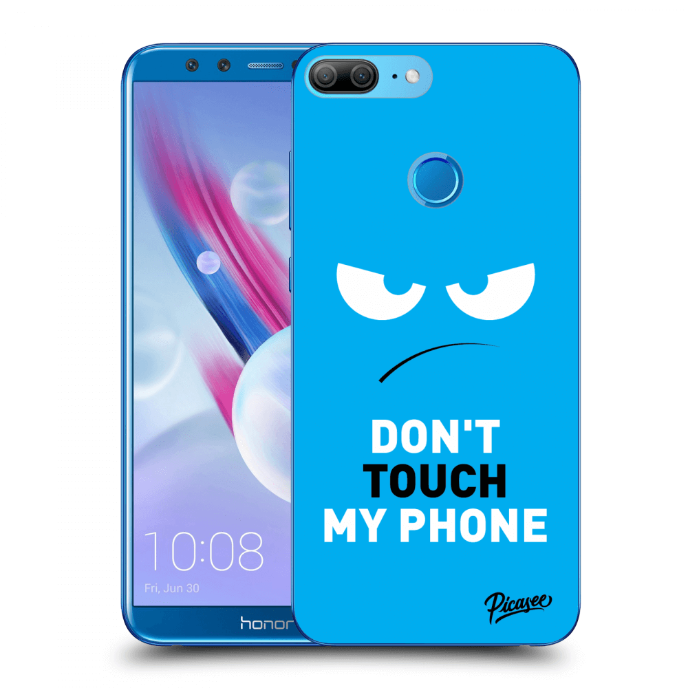 Picasee Honor 9 Lite Hülle - Transparentes Silikon - Angry Eyes - Blue