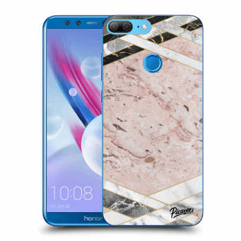 Hülle für Honor 9 Lite - Pink geometry