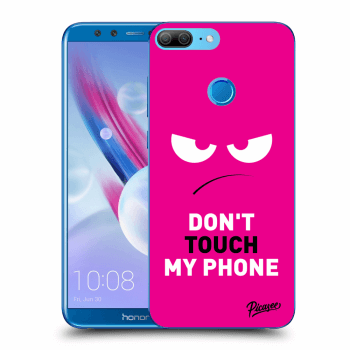 Picasee Honor 9 Lite Hülle - Transparentes Silikon - Angry Eyes - Pink