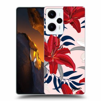 Hülle für Xiaomi Poco F5 - Red Lily