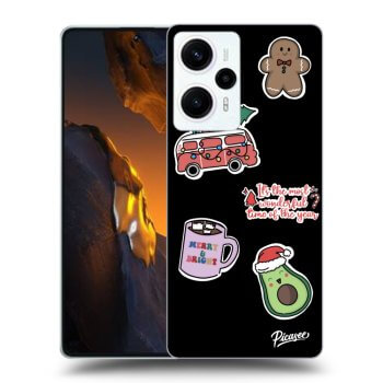 Hülle für Xiaomi Poco F5 - Christmas Stickers