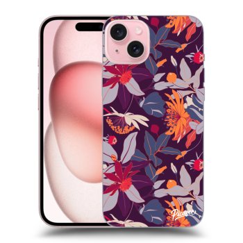 Hülle für Apple iPhone 15 - Purple Leaf