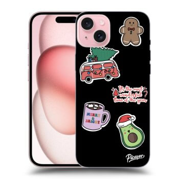 Picasee ULTIMATE CASE MagSafe für Apple iPhone 15 - Christmas Stickers