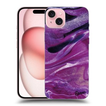 Hülle für Apple iPhone 15 - Purple glitter