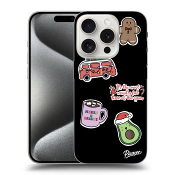 Picasee ULTIMATE CASE MagSafe für Apple iPhone 15 Pro - Christmas Stickers