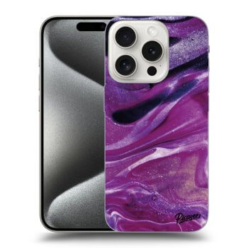 Picasee ULTIMATE CASE MagSafe für Apple iPhone 15 Pro - Purple glitter