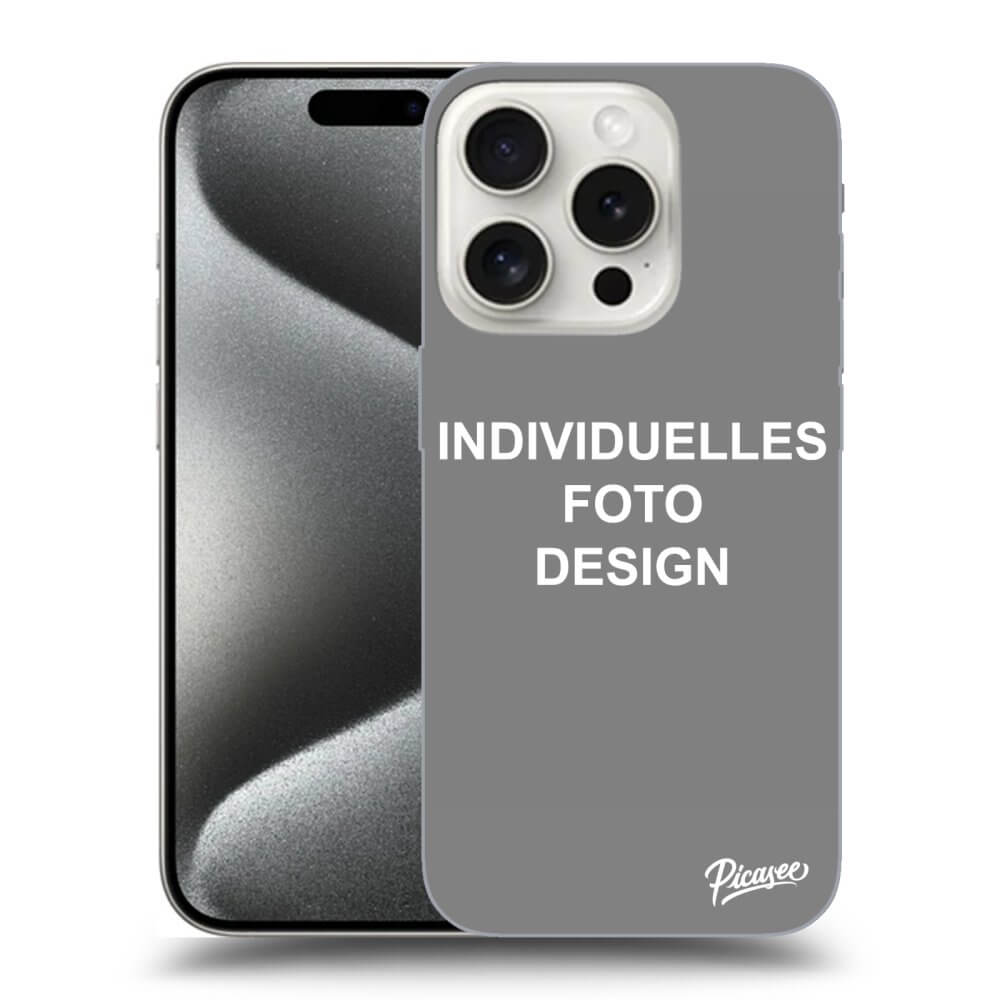 Picasee Apple iPhone 15 Pro Hülle - Transparentes Silikon - Individuelles Fotodesign