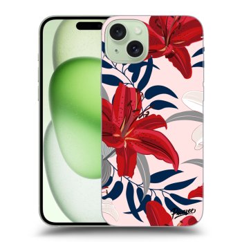 Picasee ULTIMATE CASE MagSafe für Apple iPhone 15 Plus - Red Lily