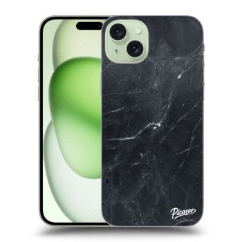 Hülle für Apple iPhone 15 Plus - Black marble