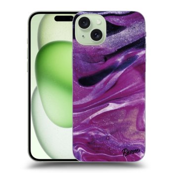 Picasee ULTIMATE CASE MagSafe für Apple iPhone 15 Plus - Purple glitter