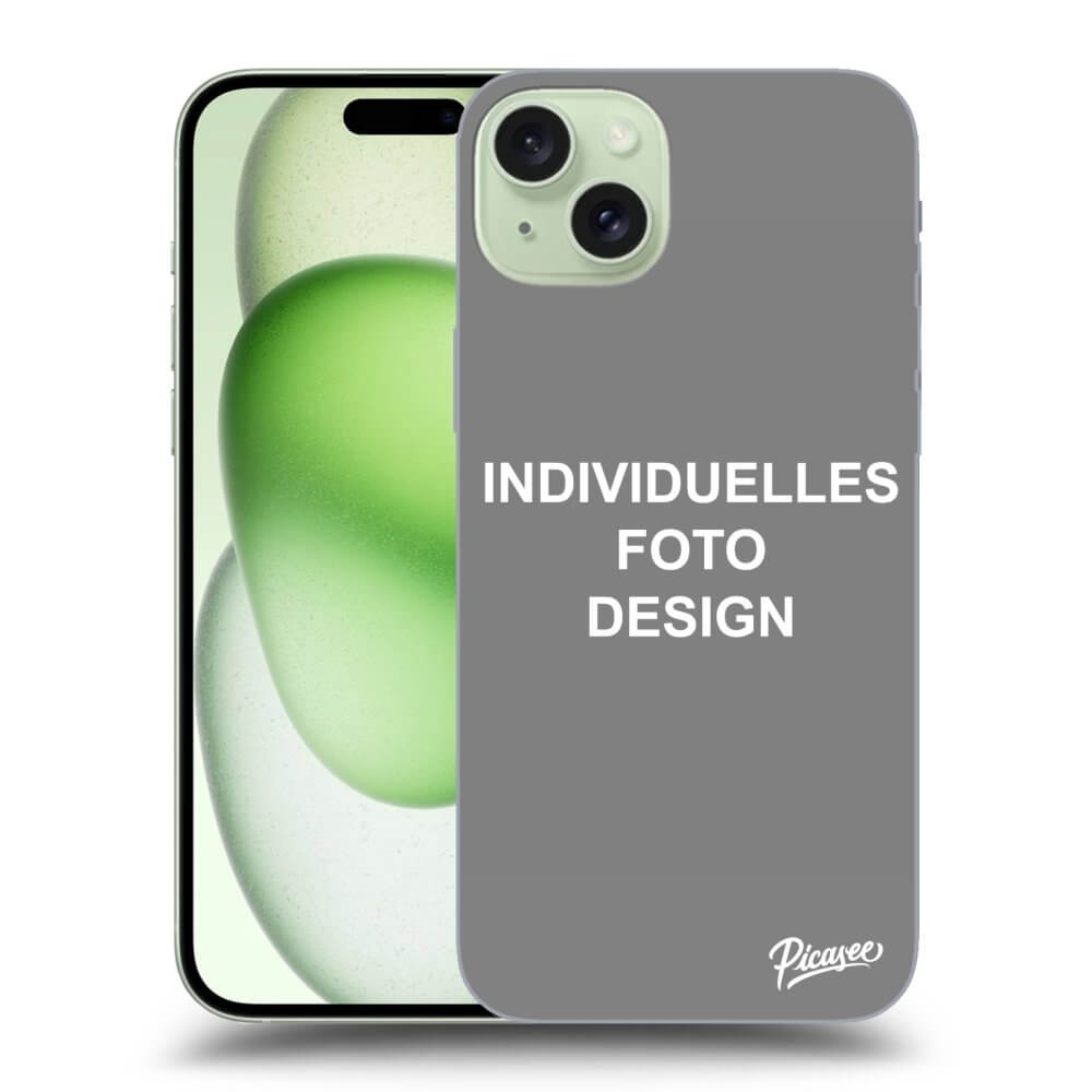 Picasee Apple iPhone 15 Plus Hülle - Transparentes Silikon - Individuelles Fotodesign