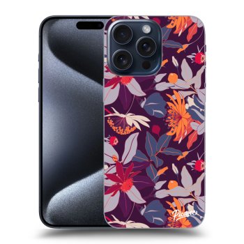 Hülle für Apple iPhone 15 Pro Max - Purple Leaf