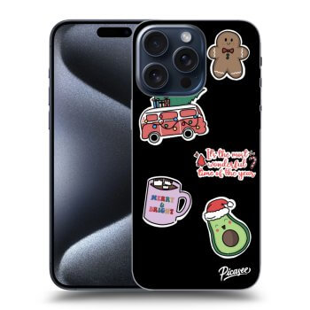 Hülle für Apple iPhone 15 Pro Max - Christmas Stickers