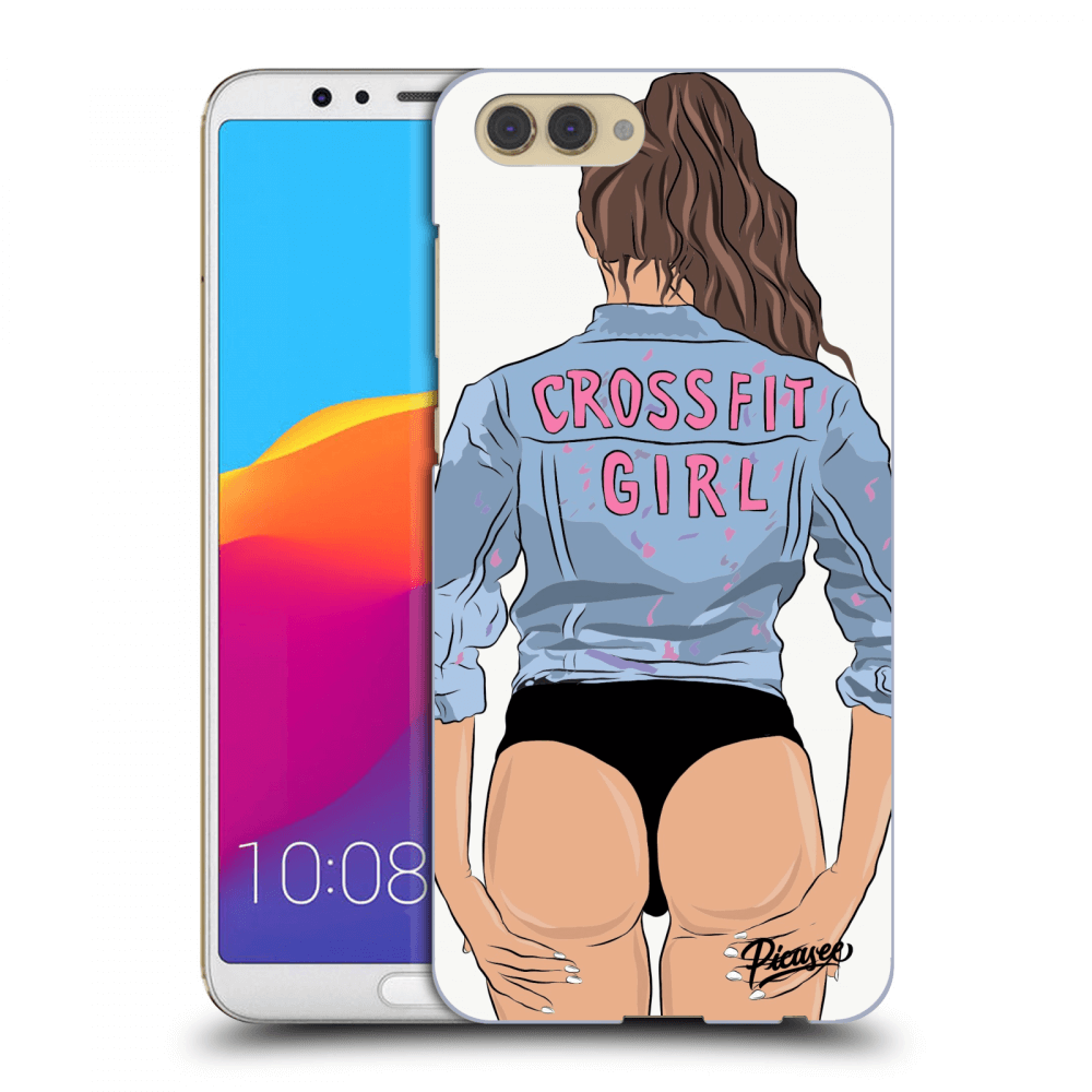 Picasee Honor View 10 Hülle - Transparentes Silikon - Crossfit girl - nickynellow