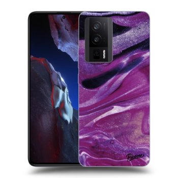 Hülle für Xiaomi Poco F5 Pro 5G - Purple glitter