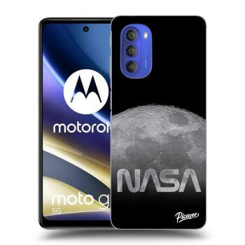 Picasee Motorola Moto G51 Hülle - Schwarzes Silikon - Moon Cut