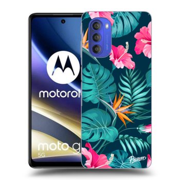 Hülle für Motorola Moto G51 - Pink Monstera