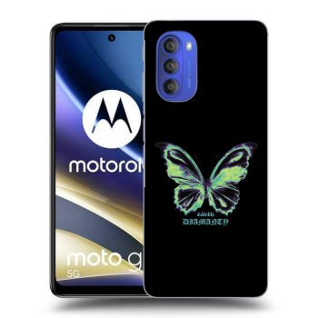 Picasee Motorola Moto G51 Hülle - Schwarzes Silikon - Diamanty Blue