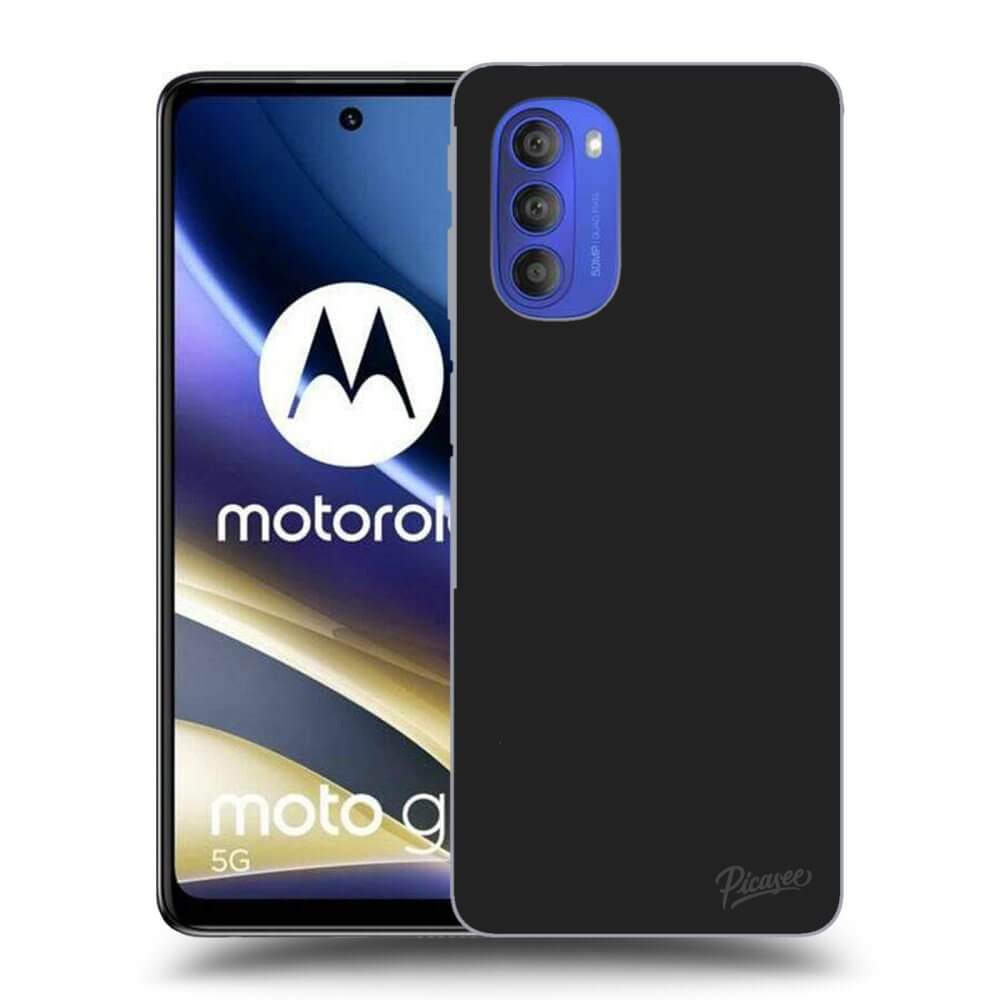 Picasee Motorola Moto G51 Hülle - Schwarzes Silikon - Clear