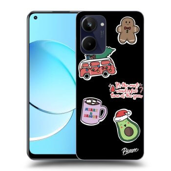 Hülle für Realme 10 4G - Christmas Stickers