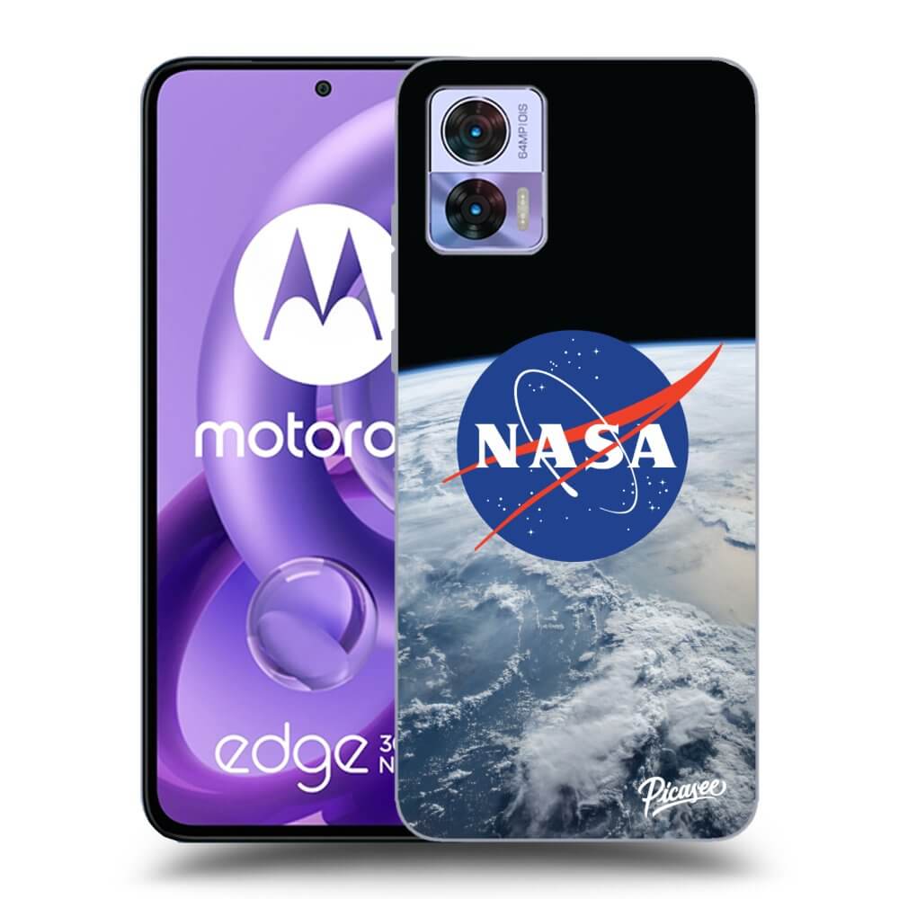 Picasee Motorola Edge 30 Neo Hülle - Schwarzes Silikon - Nasa Earth