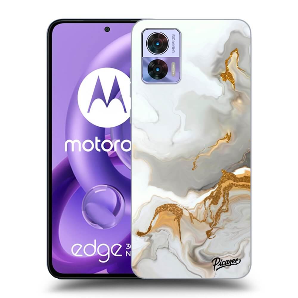 Picasee Motorola Edge 30 Neo Hülle - Schwarzes Silikon - Her