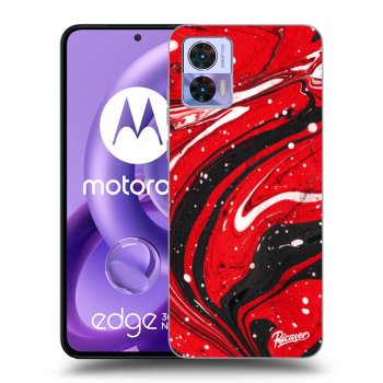 Hülle für Motorola Edge 30 Neo - Red black