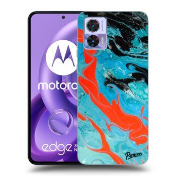 Hülle für Motorola Edge 30 Neo - Blue Magma