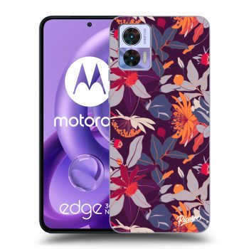 Hülle für Motorola Edge 30 Neo - Purple Leaf