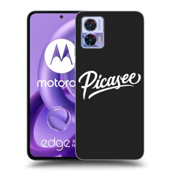 Picasee Motorola Edge 30 Neo Hülle - Schwarzes Silikon - Picasee - White