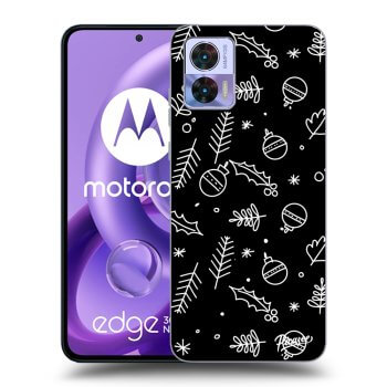 Picasee Motorola Edge 30 Neo Hülle - Schwarzes Silikon - Mistletoe