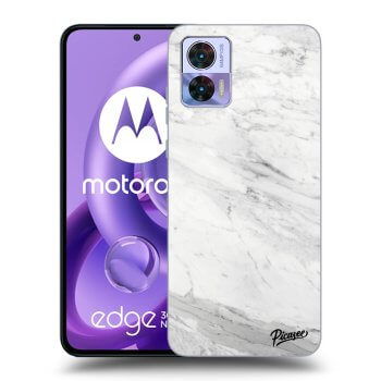 Hülle für Motorola Edge 30 Neo - White marble