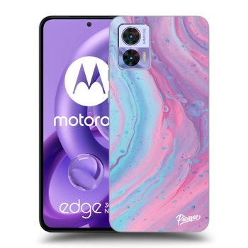 Hülle für Motorola Edge 30 Neo - Pink liquid