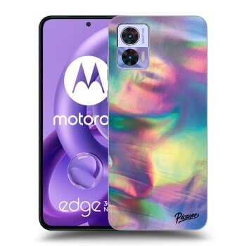 Picasee Motorola Edge 30 Neo Hülle - Schwarzes Silikon - Holo