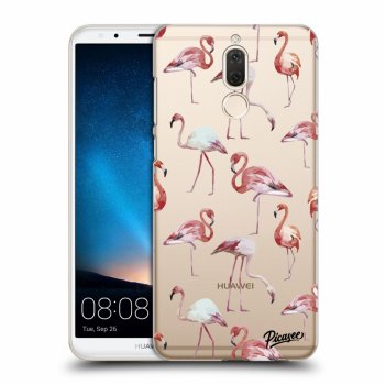 Picasee Huawei Mate 10 Lite Hülle - Transparentes Silikon - Flamingos