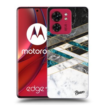 Hülle für Motorola Edge 40 - Black & White geometry