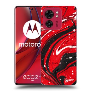Hülle für Motorola Edge 40 - Red black