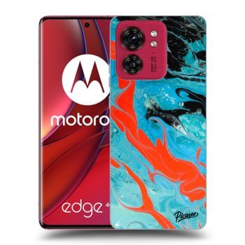 Hülle für Motorola Edge 40 - Blue Magma