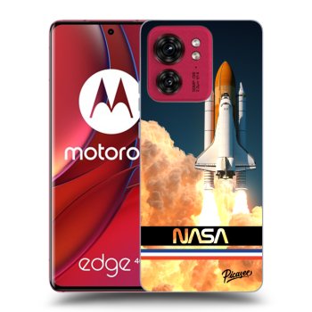 Picasee Motorola Edge 40 Hülle - Schwarzes Silikon - Space Shuttle