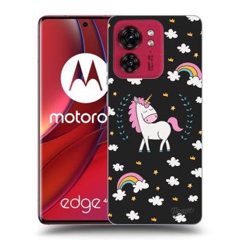 Hülle für Motorola Edge 40 - Einhorn Sternenhimmel