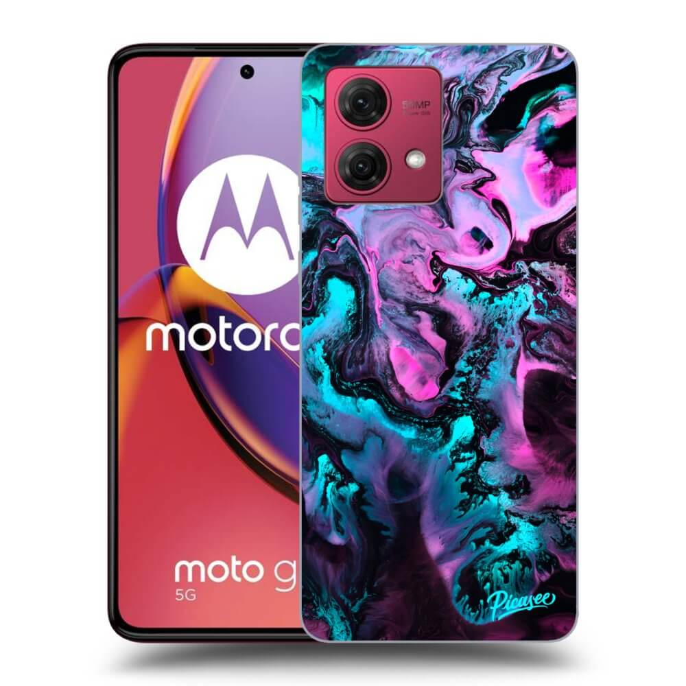 Picasee Motorola Moto G84 5G Hülle - Schwarzes Silikon - Lean
