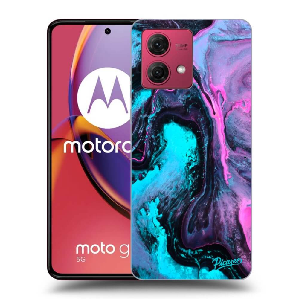 Picasee Motorola Moto G84 5G Hülle - Schwarzes Silikon - Lean 2