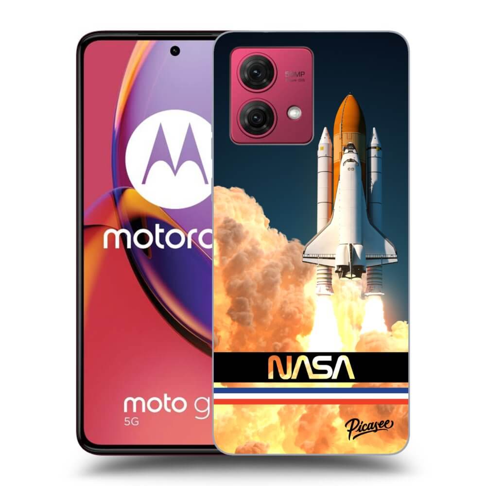 Picasee Motorola Moto G84 5G Hülle - Schwarzes Silikon - Space Shuttle