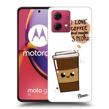 Picasee Motorola Moto G84 5G Hülle - Schwarzes Silikon - Cute coffee