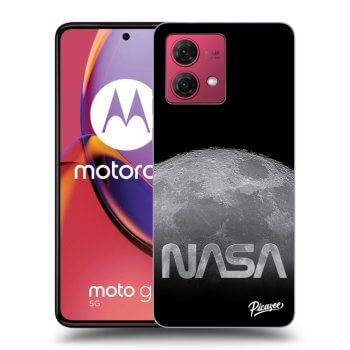 Picasee Motorola Moto G84 5G Hülle - Schwarzes Silikon - Moon Cut